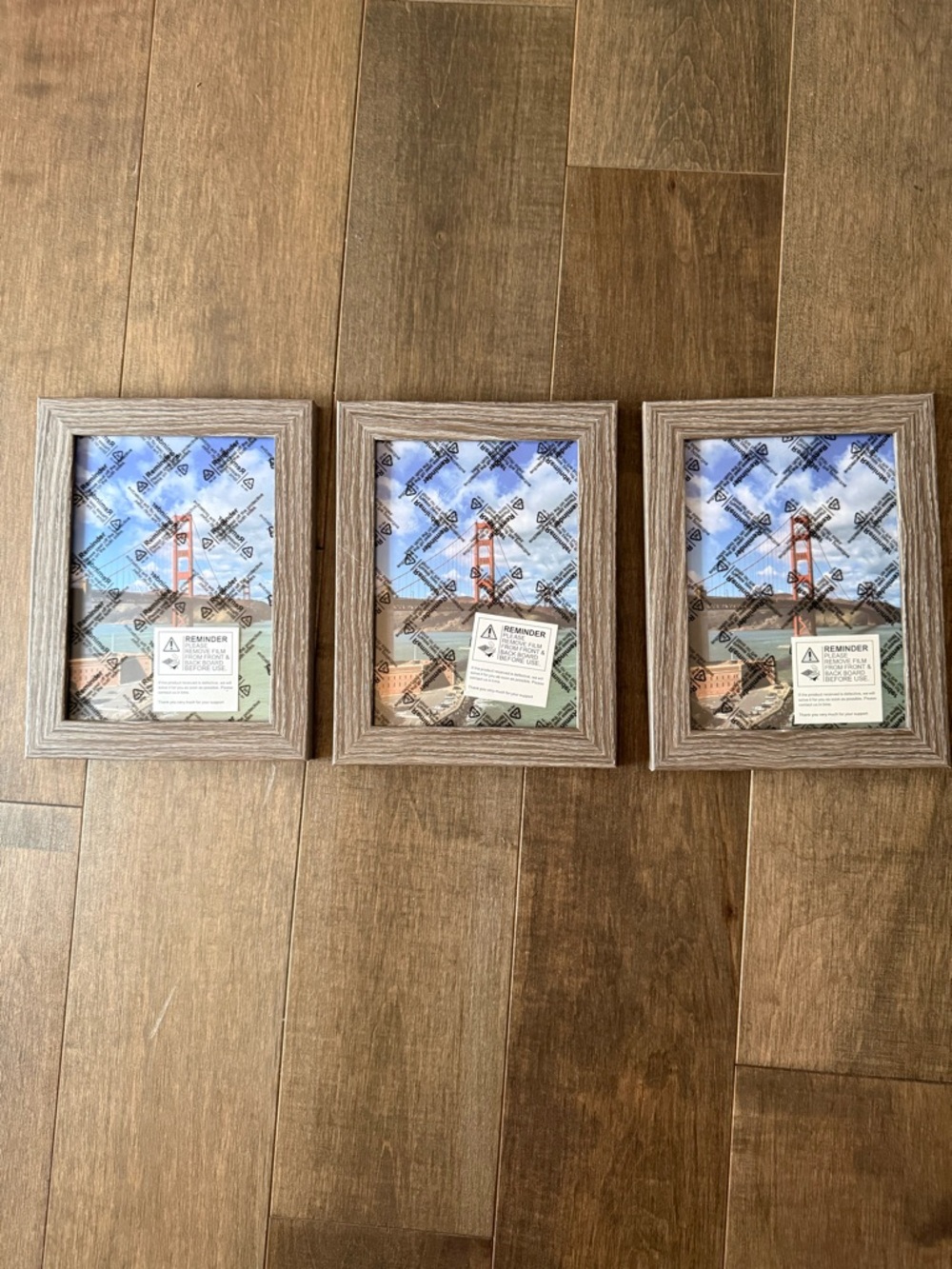 Set of 3 Rustic Gray 5x7 Picture Frames – Brand New